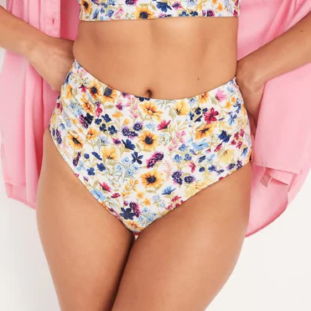 Wildflower high waisted swim bottoms